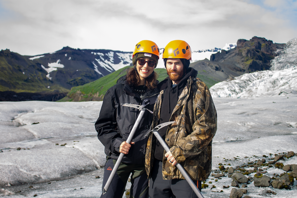 a married couple that came with us to iceland